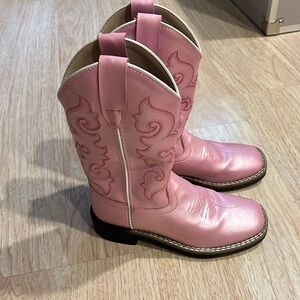 Pink cowboy boots